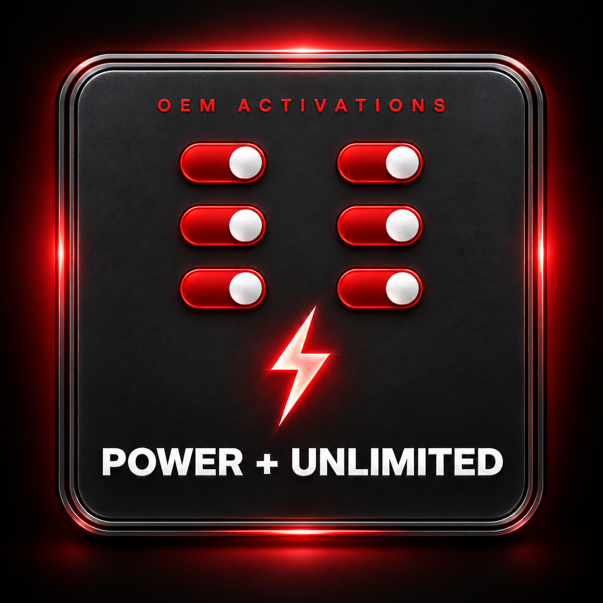 OEM Activations — Power + Unlimited with metallic border