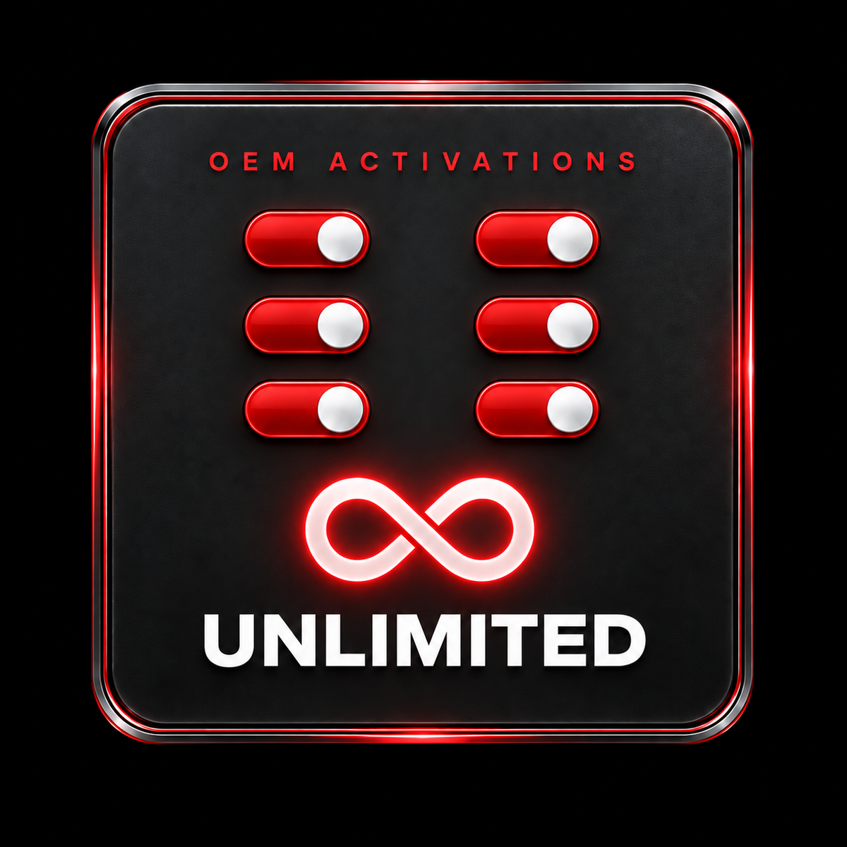 OEM Activations — Unlimited with metallic border